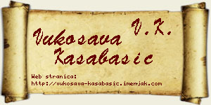 Vukosava Kasabašić vizit kartica